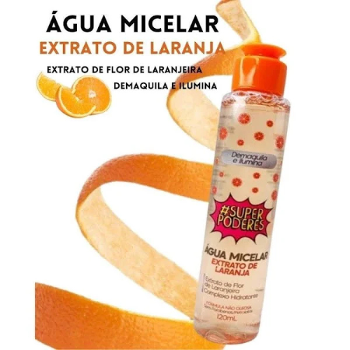 Àgua Micelar Extrato de Laranja - Super Poderes