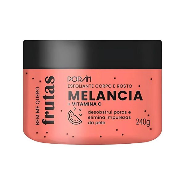 Esfoliante Corpo e Rosto Melancia + Vitamina C - Poran 240g