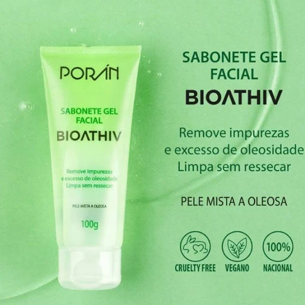 Sabonete Gel Facial Bioathiv 100g - Porán